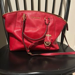 Red Michael Kors Handbag/Crossbody